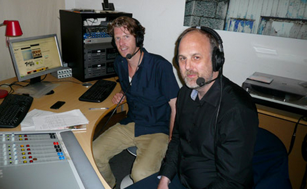 Ralf Schlüter (art Magazin) und Ruben Jonas Schnell