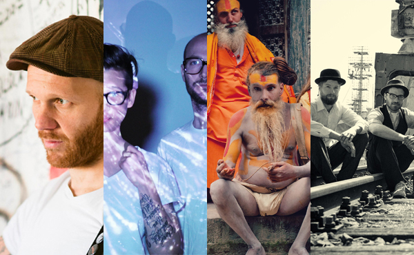 Senore Matze Rossi, Tubbe, Rainer von Vielen, The Dinosaur Truckers (v. l. n . r.)