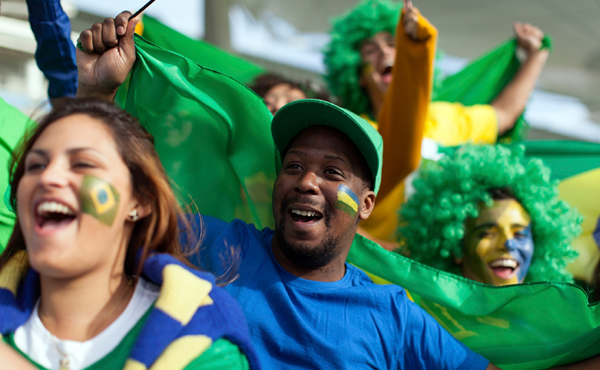 Brasilianische Fußballfans