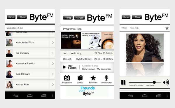 Die ByteFM Android App – kostenfrei bei Google Play