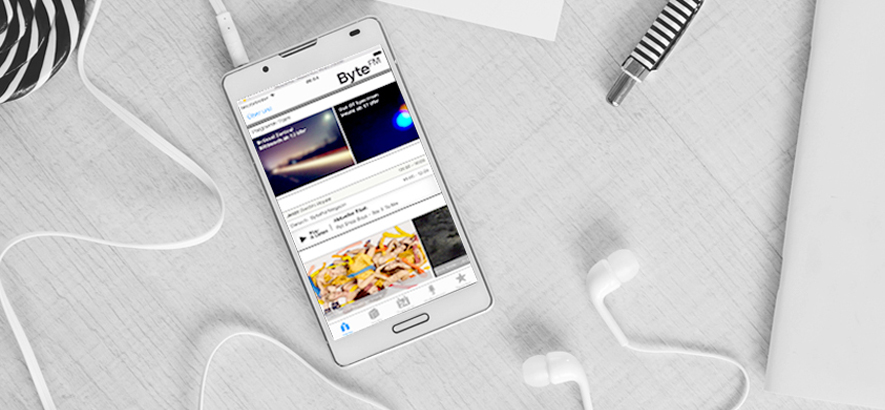 Foto der ByteFM App für iOs / I-Phone