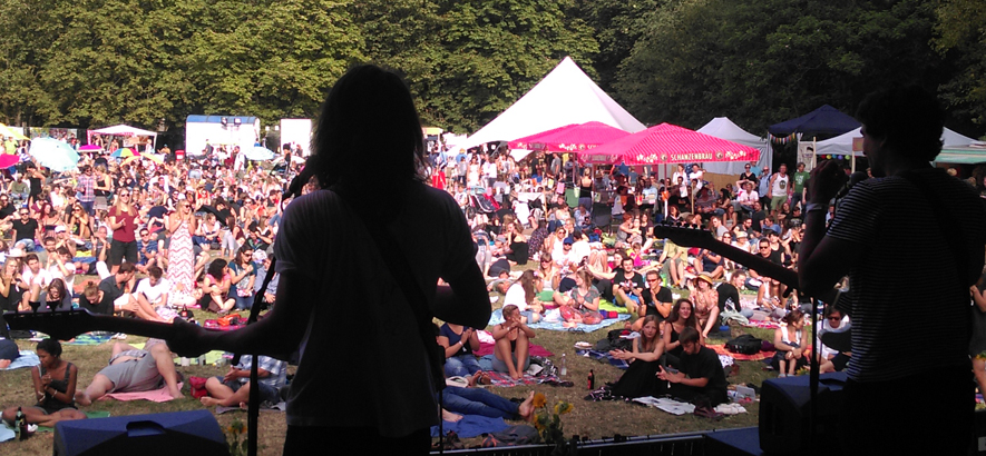 Foto vom Festivalgelände von Folk im Park