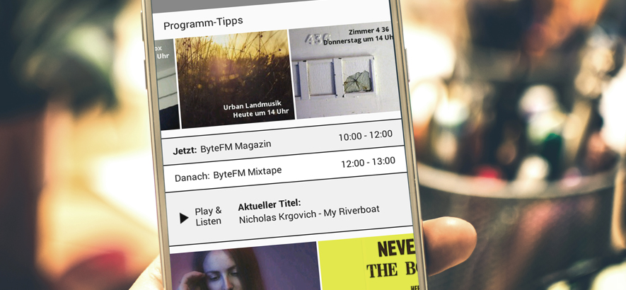 Foto von der ByteFM App