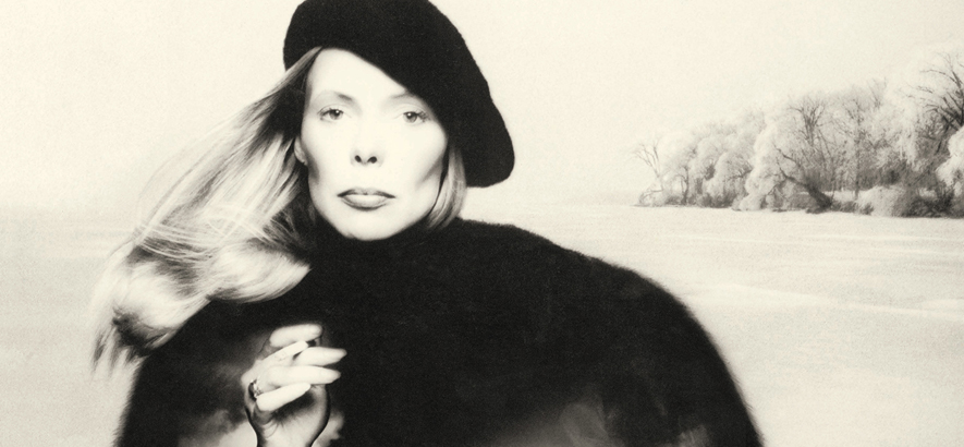 Joni Mitchell auf dem Cover ihres Albums Hejira