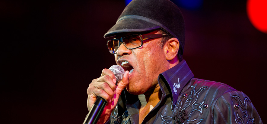 Foto des Musikers Bobby Womack bei seinem Auftritt auf dem Roskilde Festival im Jahr 2010