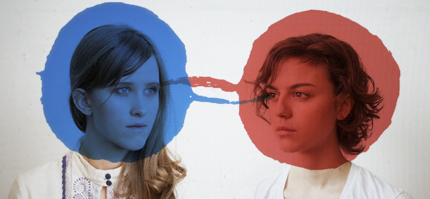 Amber Coffman und Angel Deradoorian von Dirty Projectors auf dem Cover des Albums „Bitte Orca“