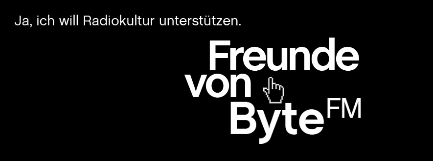 Bild mit Text: Förderverein „Freunde von ByteFM“