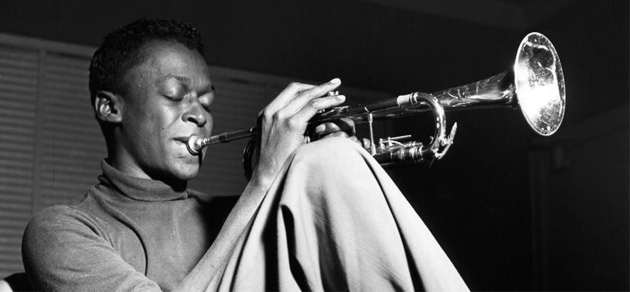 Foto des Jazz-Musikers Miles Davis