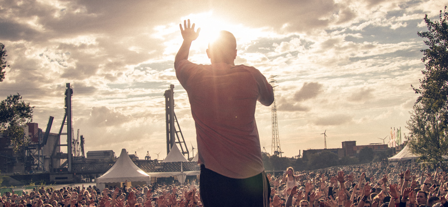 Foto vom Gelände des Spektrum Festivals in Hamburg