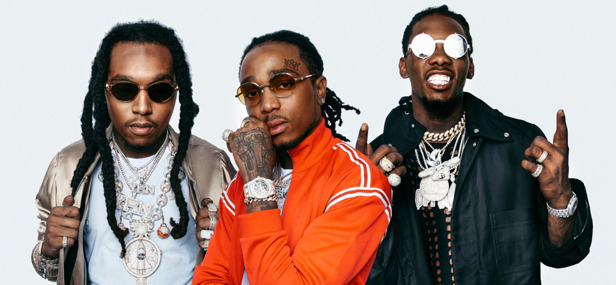 Foto von Migos. Das US-amerikanische Trap-Trio hat eine neue Single mit dem Titel „Need It“ herausgebracht