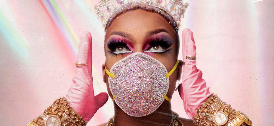 Todrick Hall auf dem Cover seiner EP „Quarantine Queen“. In seiner Single „Werk Out“ schwingt er sich zum Privattrainer auf.