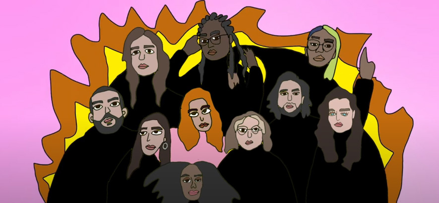 Ausschnitt aus dem Video zum Song „Feuerzeug“ der Rapperin Ebow