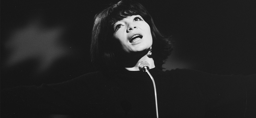 Bild der französischen Chanson-Sängerin Juliette Gréco, die im Alter von 93 Jahren gestorben ist.