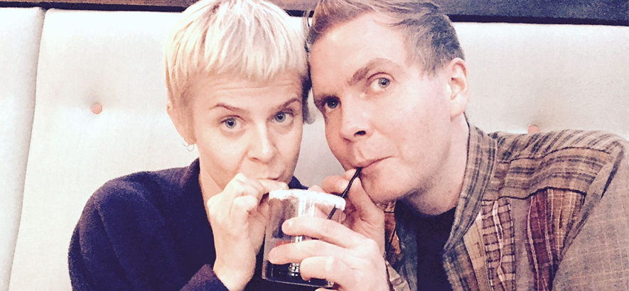 Foto von Jónsi und Robyn, die mit „Salt Licorice“ eine gemeinsame Single veröffentlicht haben.