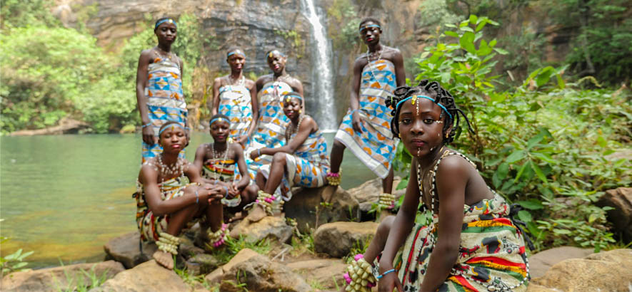 Foto der Gruppe Star Feminine Band aus der Stadt Natitingou in Benin. Ihr Song „Femme Africaine“ ist heute ByteFM Track des Tages.