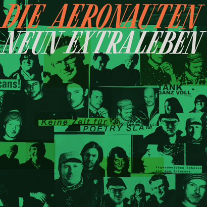 Bild des Albumcovers von „Neun Extraleben“ von Die Aeronauten, das unser ByteFM Album der Woche ist.