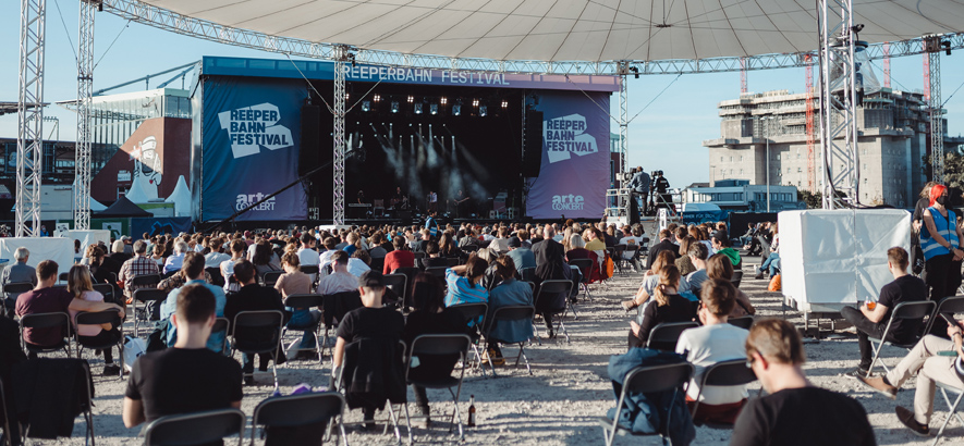 Foto vom Auftritt der Hamburger Band Die Sterne bei Reeperbahn Festival 2020