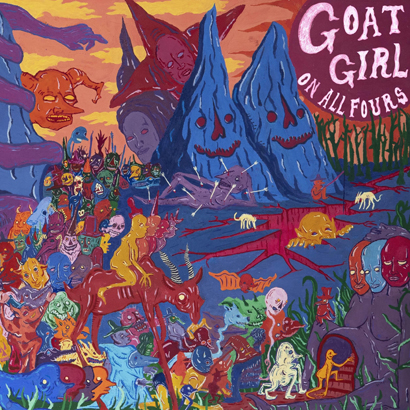 Bild des Albumcovers von „On All Fours“ von Goat Girl