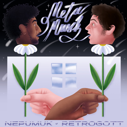 Bild des Albumcovers von „Metamusik“ von Nepumuk & Retrogott, das unser ByteFM Album der Woche ist.