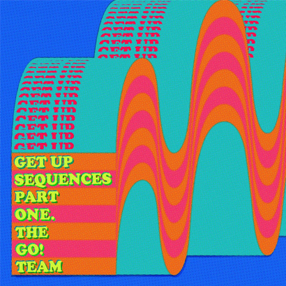 Album-Cover von „Get Up Sequences Part One“, der neuen Platte von The Go! Team, die am 2. Juli 2021 erscheint.