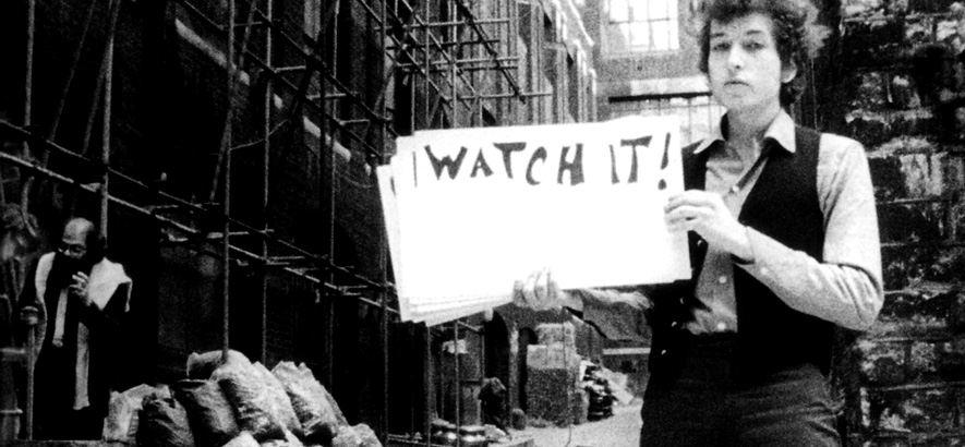 Foto von Bob Dylan, dessen Song „Subterranean Homesick Blues“ Ausgangspunkt der achten Folge des Podcasts Zeitgeister ist.