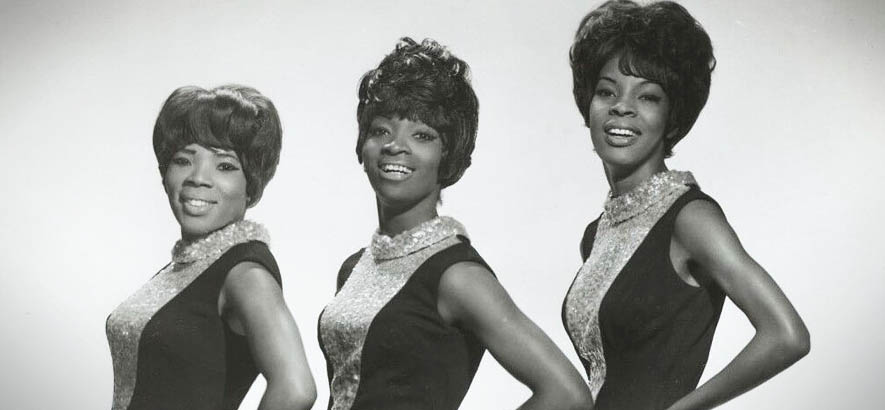 Bandfoto von Martha And The Vandellas, deren Song „Hitch Hike“ heute unser Track des Tages ist.