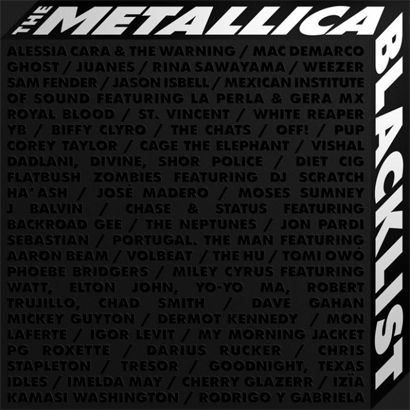 Artwork des Benefiz-Samplers „The Metallica Blacklist“