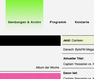 In eigener Sache: Anpassungen auf der ByteFM Website