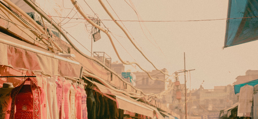 Foto eines indischen Marktes