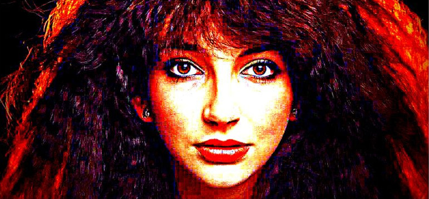 Illustration der britischen Musikerin Kate Bush