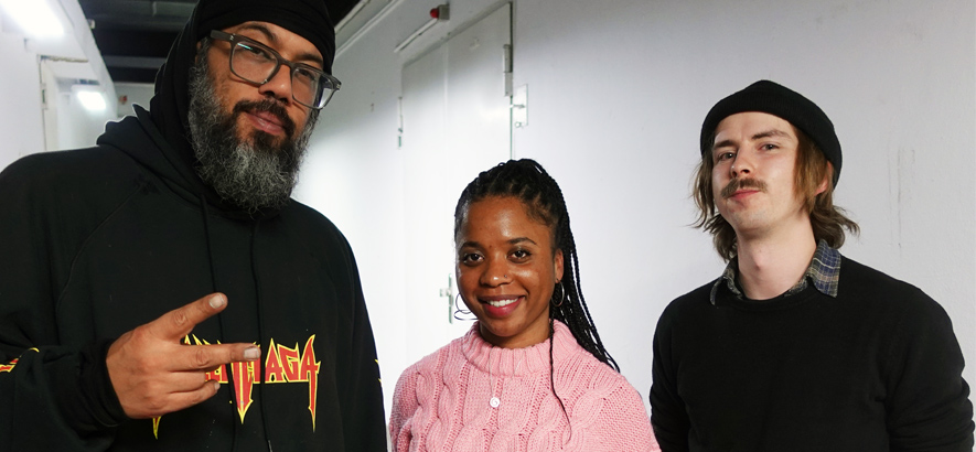 Foto von Samy Deluxe, Tamika Odhiambo und Marius Magaard.