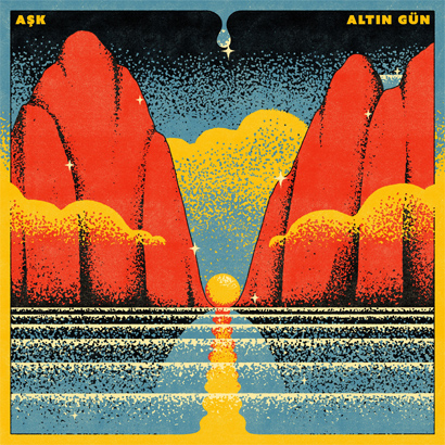 Album-Cover von Altın Gün – „Aşk“.