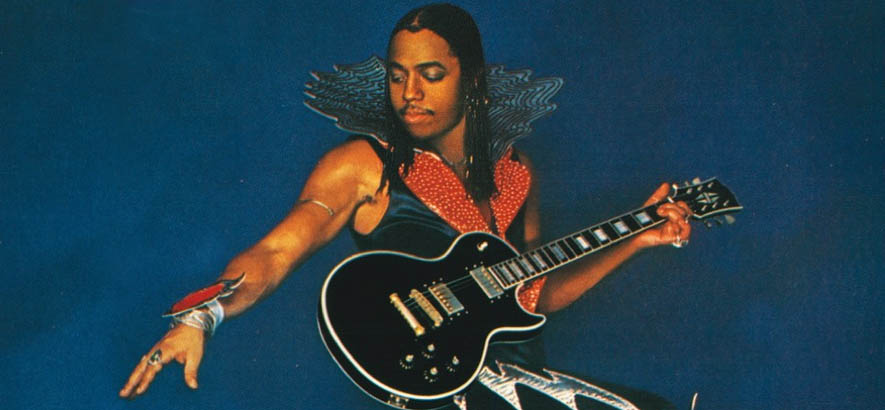 Der Funk-Musiker Rick James auf dem Cover seines Albums „Come Get It!“, das unseren Track des Tages „Mary Jane“ enthält.