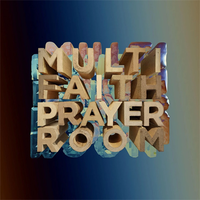 Artwork des neuen Albums von Brandt Brauer Frick – „Multi Faith Prayer Room“.