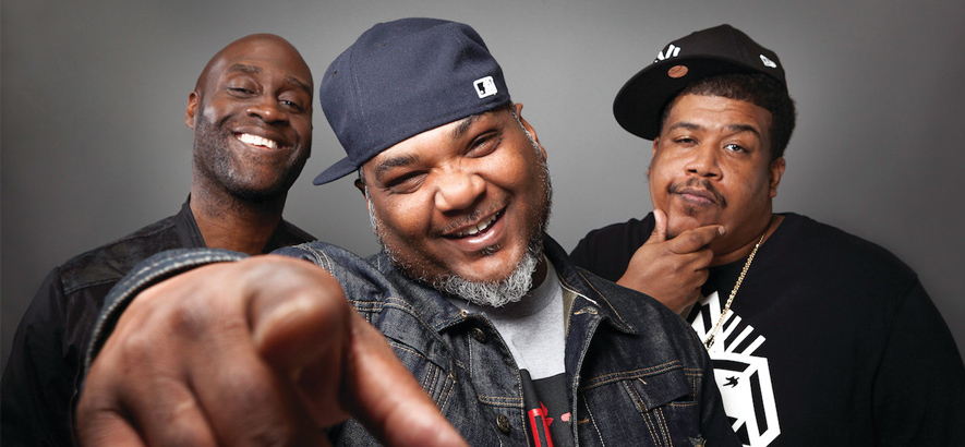 Foto der der Band De La Soul, deren Mitglied Trugoy The Dove (rechts) im Alter von 54 Jahren gestorben ist.