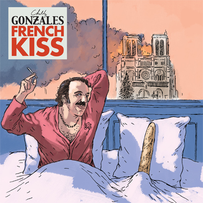 Artwork des neuen Albums von Chilly Gonzales – „French Kiss“.