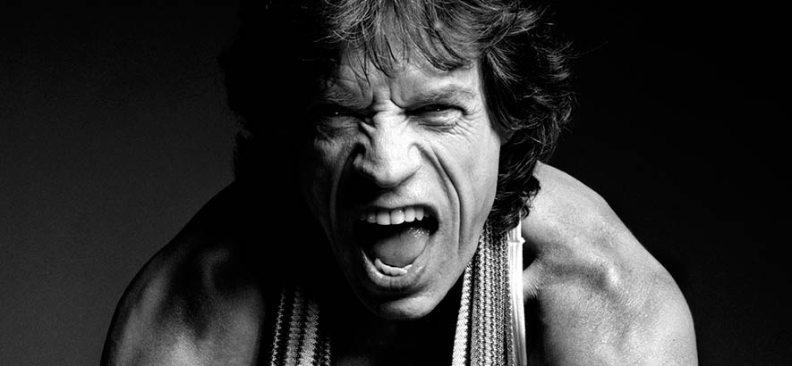 Pressebild des Rolling-Stones-Sängers Mick Jagger, zu dessen 80. Geburtstag sein Solo-Song „Sweet Thing“ unser Track des Tages ist.