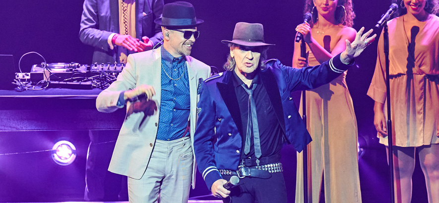 Jan Delay und Udo Lindenberg bei der Opening Show des Reeperbahn Festivals 2022“; Credit: Florian Trykowski