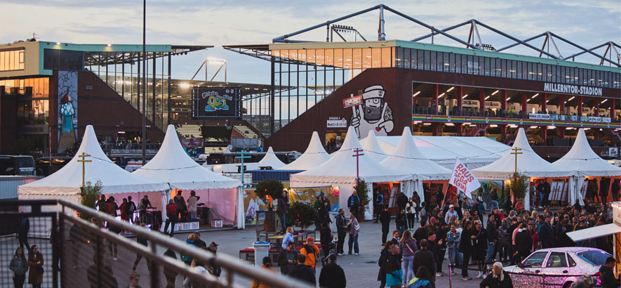 Die re:publica beim Reeperbahn Festival 2023 auf dem Heiligengeistfeld“; Credit: Julia Schwendner/re:publica