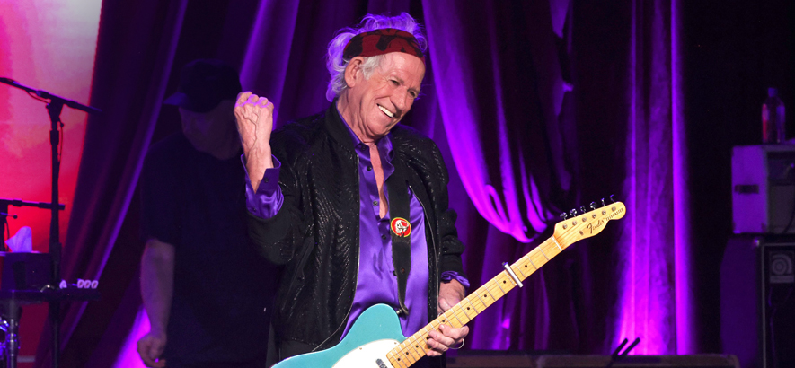 Pressebild Keith Richards, zu dessen Geburtstag der Song „Happy“ seiner Band The Rolling Stones heute unser Track des Tages ist.