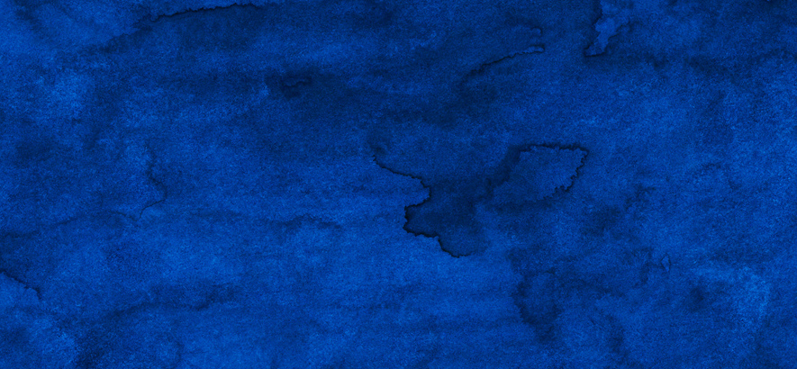 Blaue Aquarell-Fläche in Anlehnung an den Namen der neuen ByteFM Sendung Indigo