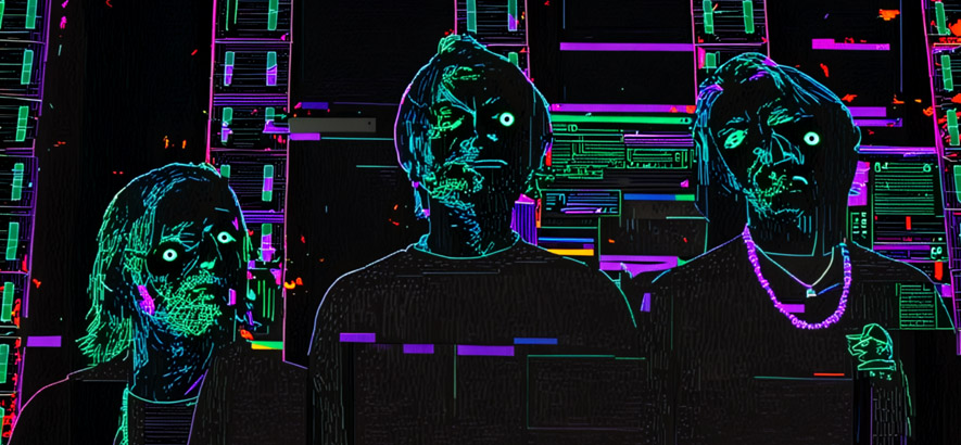 Grafik des britischen Band The Smile