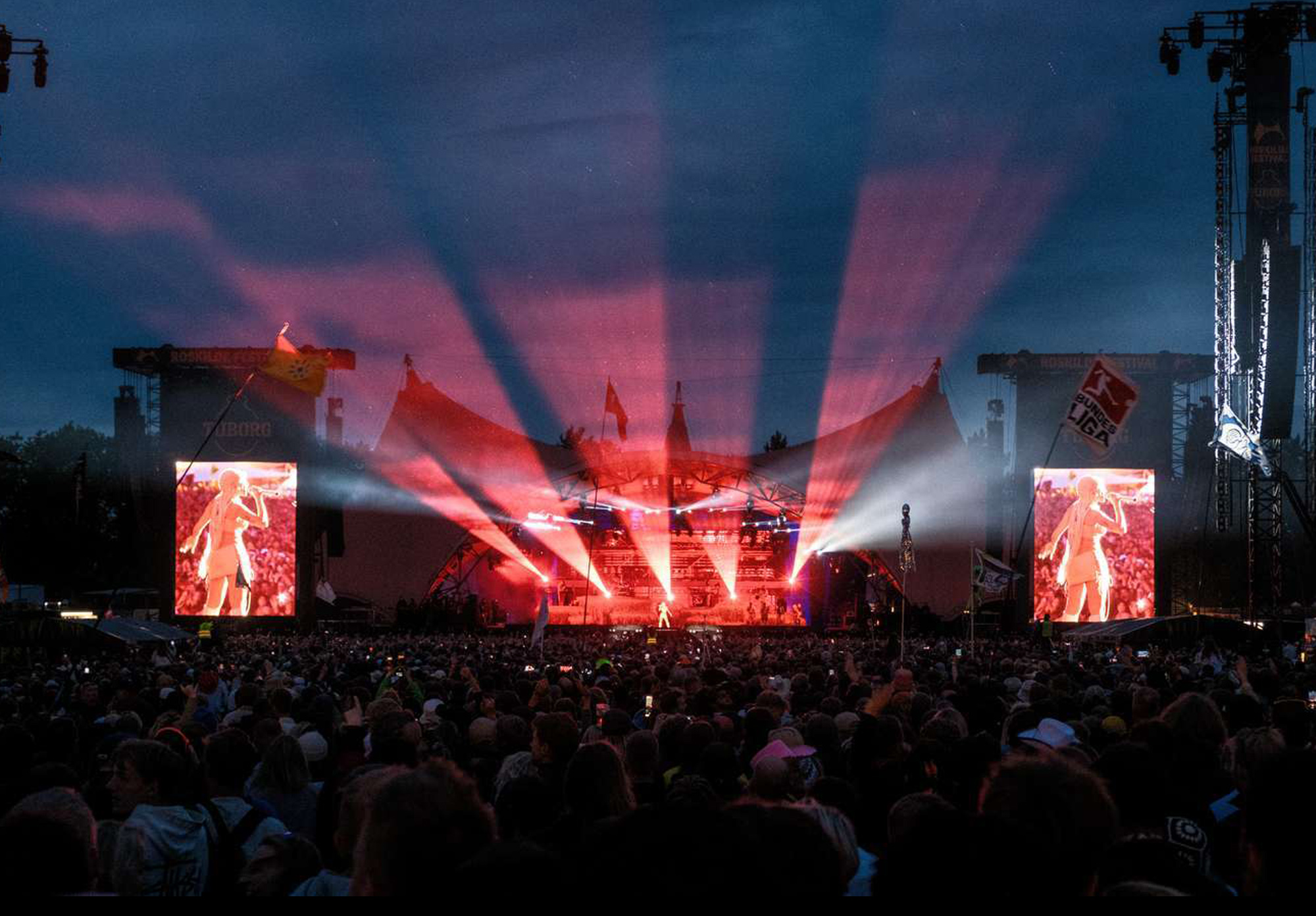 Foto der Orange Stage auf dem Roskilde Festival 2024